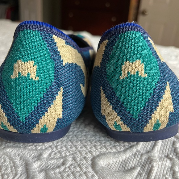 Rothy's Women's Blue and Cream Flats - Picture 4 of 8
